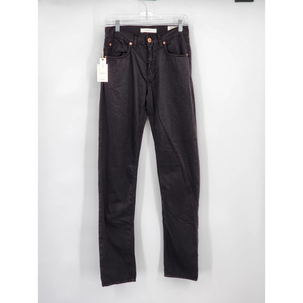 Billy Reid Mens Jeans Straight Leg Slim Cut Black Size 28 NWT